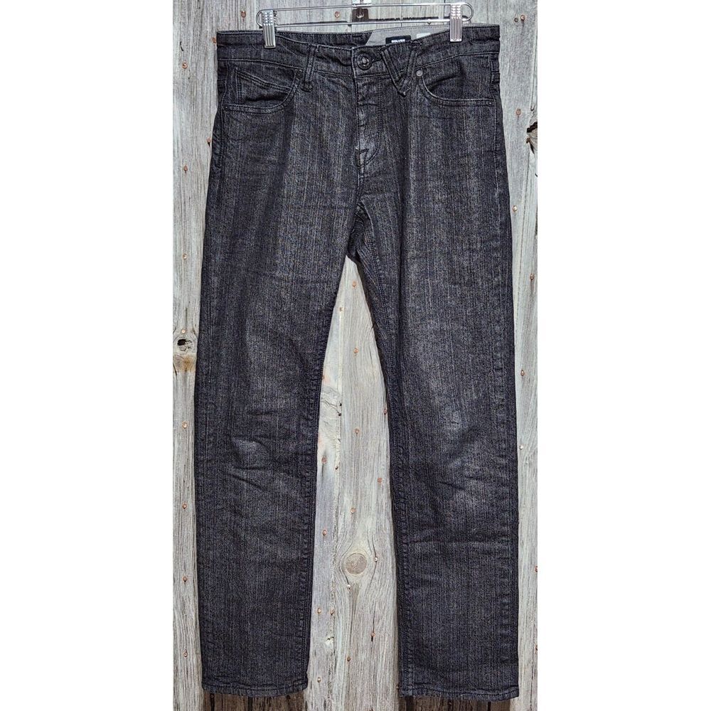 Men's‎ VOLCOM Jeans black denim SOLVER Modern Straight size 29